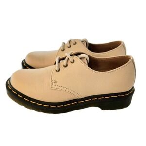 Dr. Martens 24256 Virginia Beige Oxford Shoes Women's Size 6